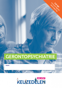 Keuzedeel Gerontopsychiatrie | combipakket