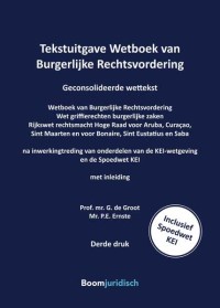 Tekstuitgave Wetboek van Burgerlijke Rechtsvordering
