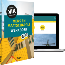 werkboek en laptop van kik mens en maatschappij
