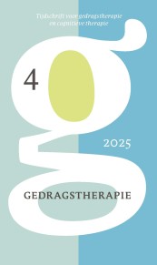 Omslag Tijdschrift Gedragstherapie TvG Boom 2025