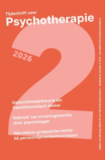 Omslag Tijdschrift voor psychotherapie